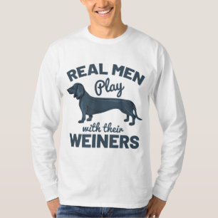 Camiseta Los Hombres De Verdad Juegan Con Sus Weiners Diver
