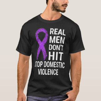 Camiseta Los hombres de verdad no terminan con la violencia