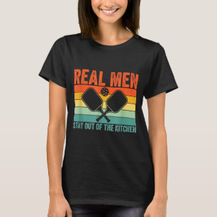 Camiseta Los hombres de verdad se mantienen fuera de la coc