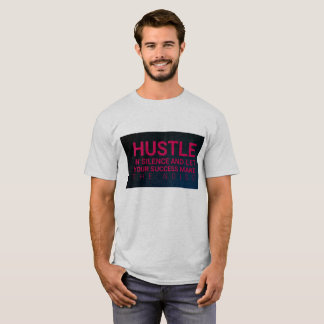 Camiseta los hombres dejaron éxito hacer el ruido