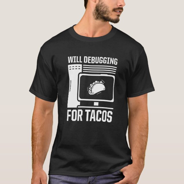 Camiseta Los Hombres Depurarán La Computadora Programadora  (Anverso)