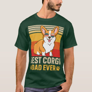 Camiseta Los hombres diseñan el mejor perro vintage de Corg