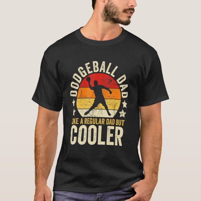 Camiseta Los Hombres Dodgeball Dad Como Un Padre Regular Pe (Anverso)