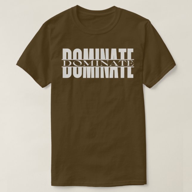 Camiseta Los Hombres DOMINAN Gimnasio Fitness Entrenamiento (Diseño del anverso)