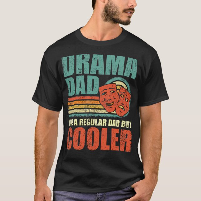 Camiseta Los Hombres Drama A Papá Como Un Padre Regular Per (Anverso)