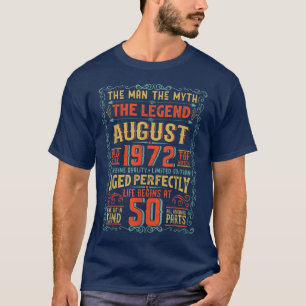 Camiseta Los Hombres El Hombre El Mito La Leyenda 50 Años