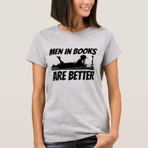 CAMISETA LOS HOMBRES EN LOS LIBROS SON MUJERES MEJOR DIVERS