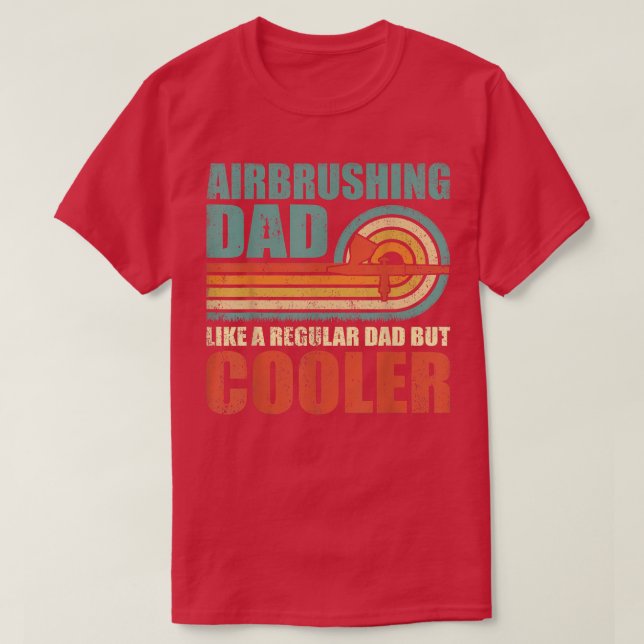 Camiseta Los Hombres Enrojando A Papá Como Un Padre Regular (Diseño del anverso)
