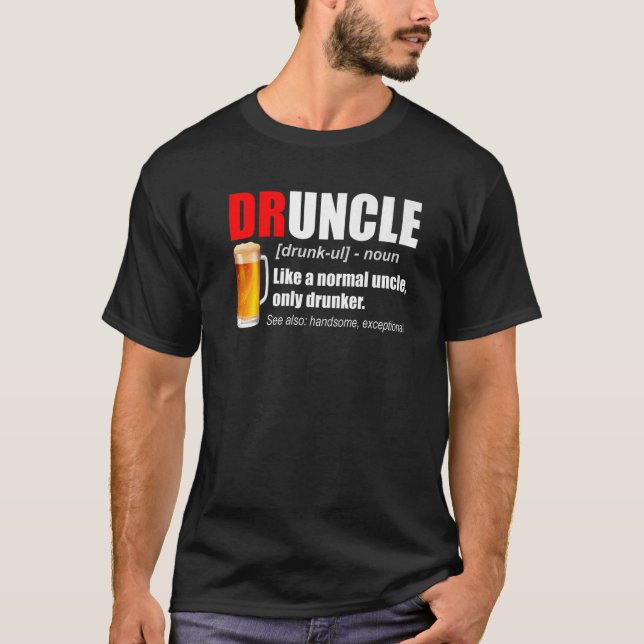 Camiseta Los Hombres Envejecen La Definición De Cerveza Mej (Anverso)