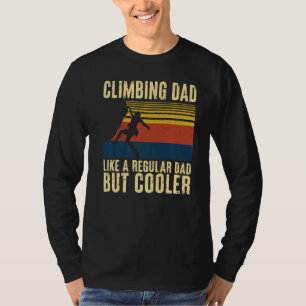 Camiseta Los Hombres Escalando A Papá Como Un Clima De Rock