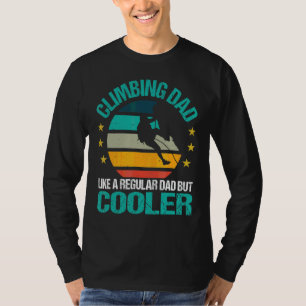 Camiseta Los Hombres Escalando A Papá Como Un Papá Regular