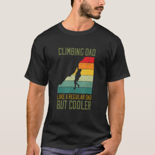 Camiseta Los Hombres Escalando A Papá Como Un Papá Regular 