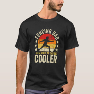 Camiseta Los Hombres Esgrimen A Papá Como Un Padre Regular