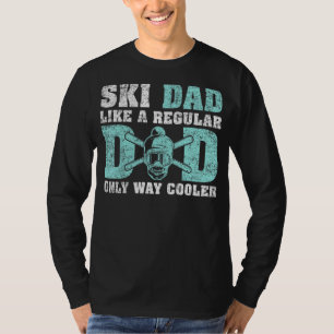 Camiseta Los Hombres Esquian A Papá Como Un Padre Esquiador