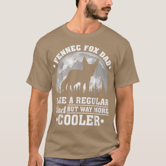 Camiseta Los Hombres Fennec Fox Dad Como Un Padre Regular F