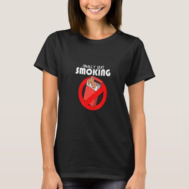 Camiseta Los hombres finalmente dejan de fumar Nicotine Awa (Anverso)