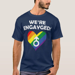 Camiseta Los hombres fueron en GAYgeom matrimonio gay LGBT