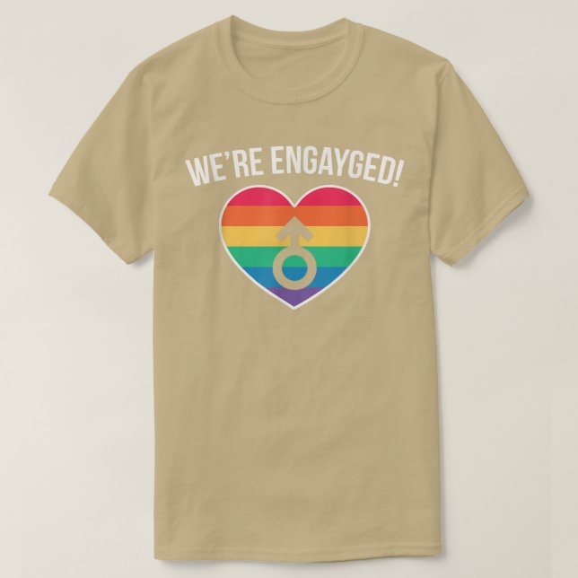 Camiseta Los Hombres Fueron Involucrados Lgbt Gay Marriage  (Diseño del anverso)