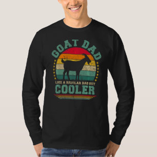 Camiseta Los Hombres Goat Dad Como Un Padre Regular Pero Un