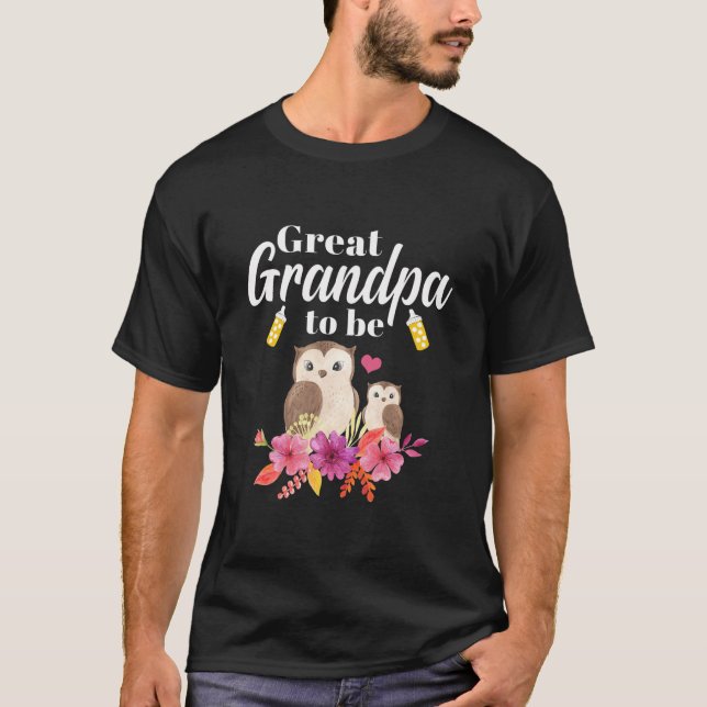 Camiseta Los Hombres Grandes Abuelos Para Ser Lechuza Baby  (Anverso)