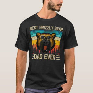 Camiseta Los Hombres Grizzly Oyen Vintage Mejor Oso Grizzly