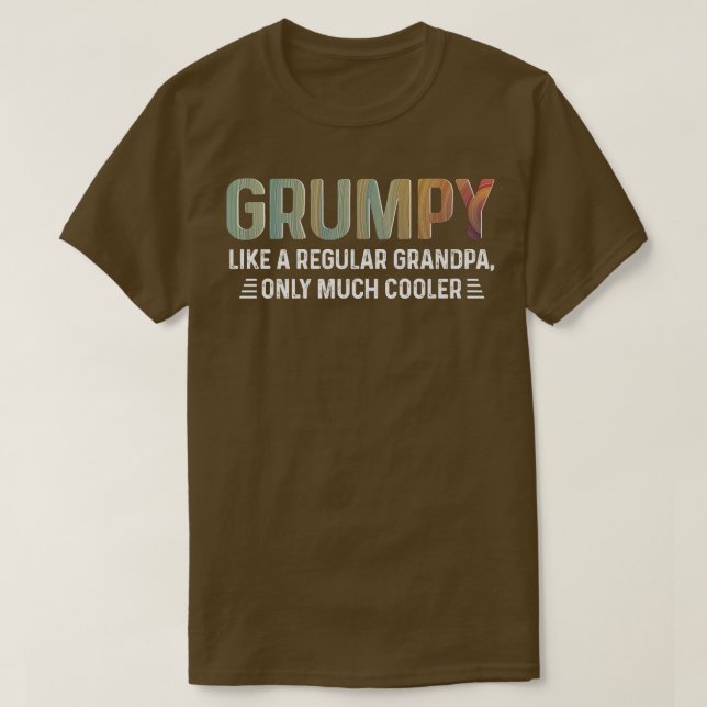 Camiseta Los Hombres Grumpan Tee De Definición Como Un Abue (Diseño del anverso)