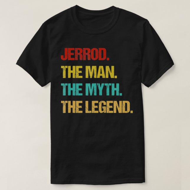 Camiseta Los Hombres Jerrod El Hombre El Mito La Leyenda (Diseño del anverso)