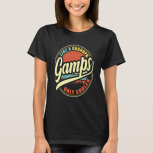 Camiseta Los Hombres Juegan Como Un Abuelo Sólo Refrigerado