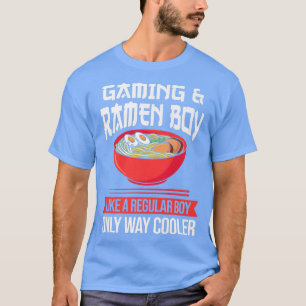 Camiseta Los hombres juegan y el Ramen Boy como un jugador 