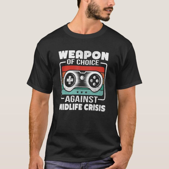 Camiseta Los Hombres Jugadores En Crisis De La Vida Media J (Anverso)