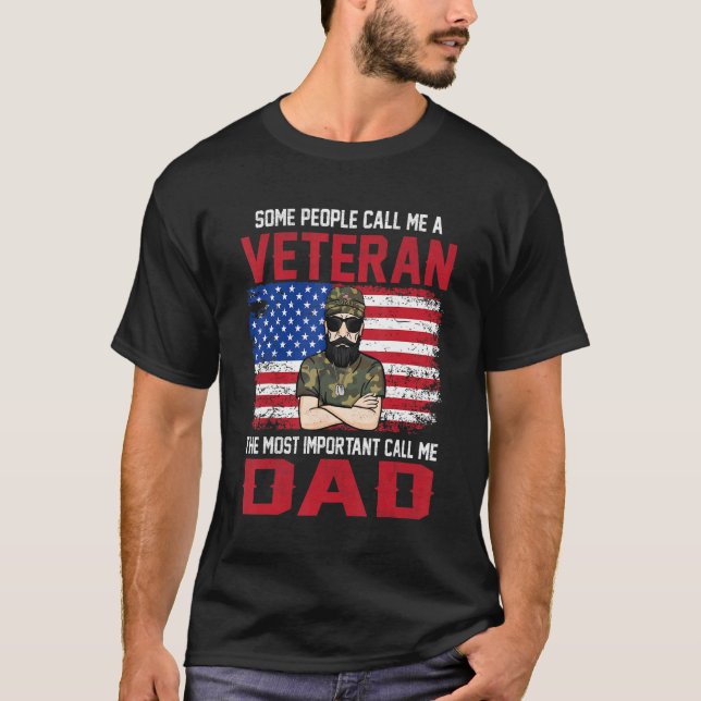 Camiseta Los Hombres La Llamada Más Importante: Papá Padre  (Anverso)