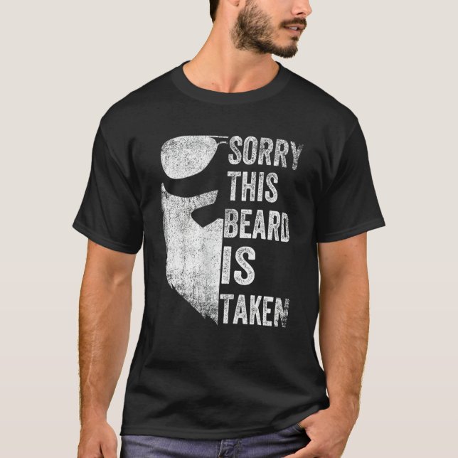 Camiseta Los hombres lamentan que esta barba sea tomada com (Anverso)