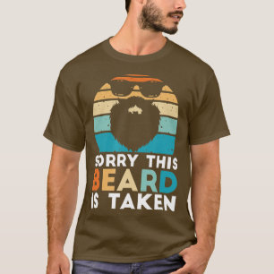 Camiseta Los hombres lamentan que su barba se tome retro Dí
