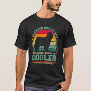 Camiseta Los Hombres Llevan A Collie Dad Como A Un Papá Cor