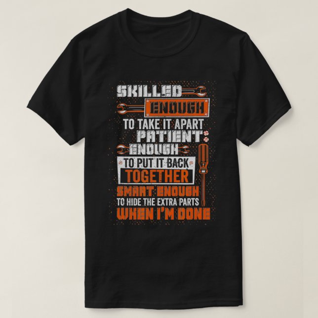 Camiseta Los Hombres Lo Suficientemente Inteligentes Como P (Diseño del anverso)