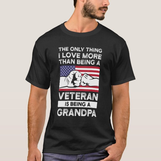 Camiseta Los hombres, lo único que amo a los veteranos es s (Anverso)