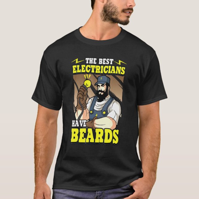 Camiseta Los Hombres Los Mejores Electricistas Tienen Cabez (Anverso)
