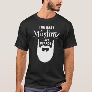Camiseta Los hombres Los mejores musulmanes tienen barba mu