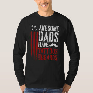 Camiseta Los Hombres Maravillosos Tienen Tatuajes Y Barbas 