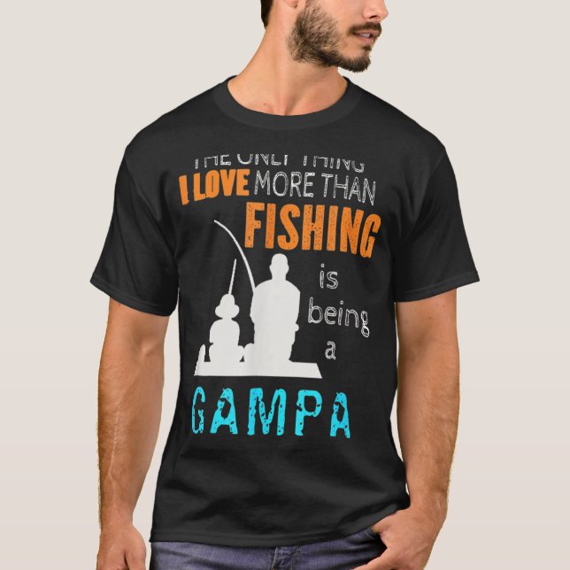 Camiseta Los hombres más que el amor pescar el abuelo espec (Anverso)