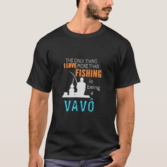 Camiseta Los hombres más que el amor pescar Vavô Portugués  (Anverso)