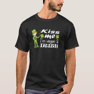 Camiseta ¡Los hombres me besan! Soy Vegan E Irish Man St. P