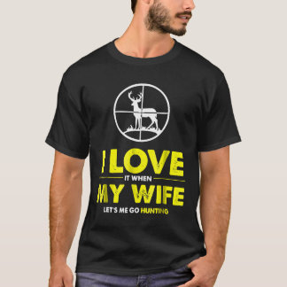 Camiseta Los Hombres Me Encantan Cuando Mi Esposa Me Permit