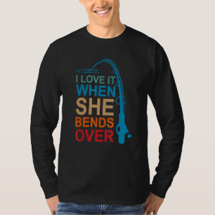 Camiseta Los Hombres Me Encantan Cuando Se Prepara Por Pesc