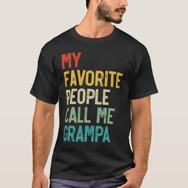 Camiseta Los hombres me llaman "Día del Padre Grampa" (Anverso)