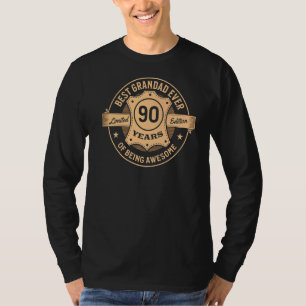 Camiseta Los Hombres Mejor Abuela De Los 90 Años De Ser Inc