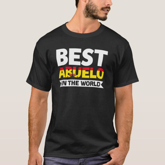 Camiseta Los Hombres Mejor Abuelo En El Abuelo Mundial (Anverso)