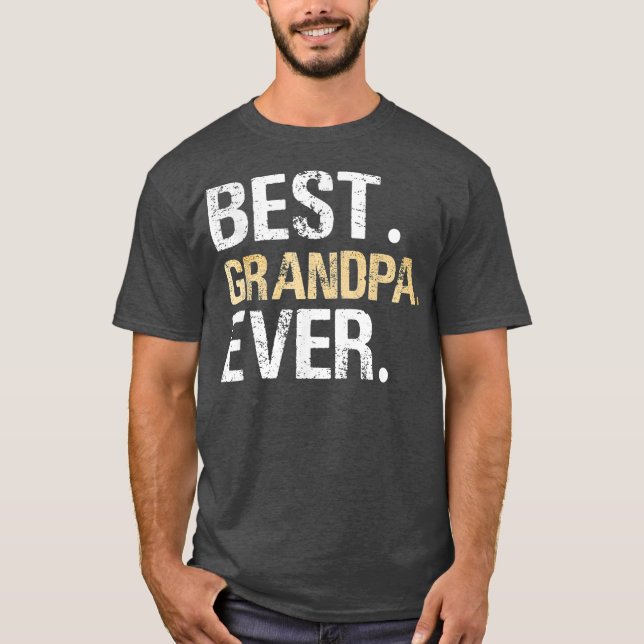 Camiseta Los hombres mejor abuelo jamás gráficos Día de los (Anverso)