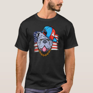 Camiseta Los Hombres Mejor Bandera Americana Pitbull 4 De J