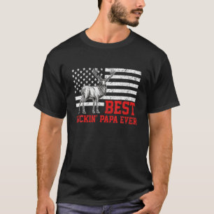 Camiseta Los hombres mejor buckin papá jamás ciervo cazando